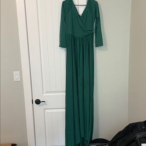 Elegant Green Maxi Dress
